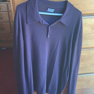 Beautiful mens soft brown cashmere sweater.
